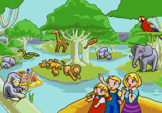 ECC Junior No Hajimete Eigo Vol. 4 Doubutsu Daisuki, Patty-Chan screenshot 2 for Sega Pico